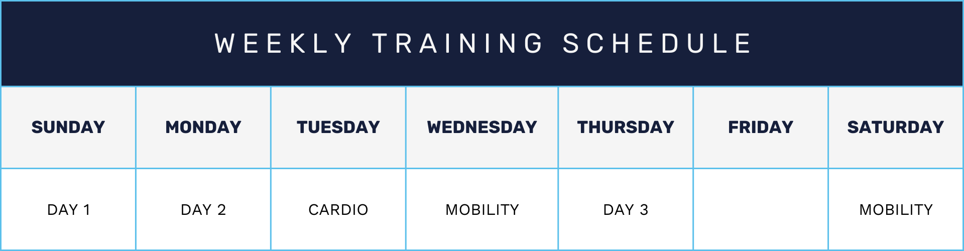rugby strength training schedule