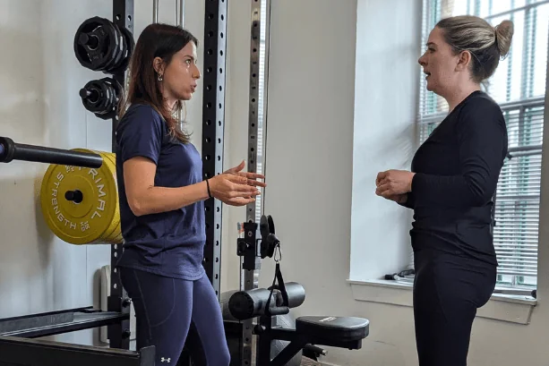 personal strategy with female personal trainer leith