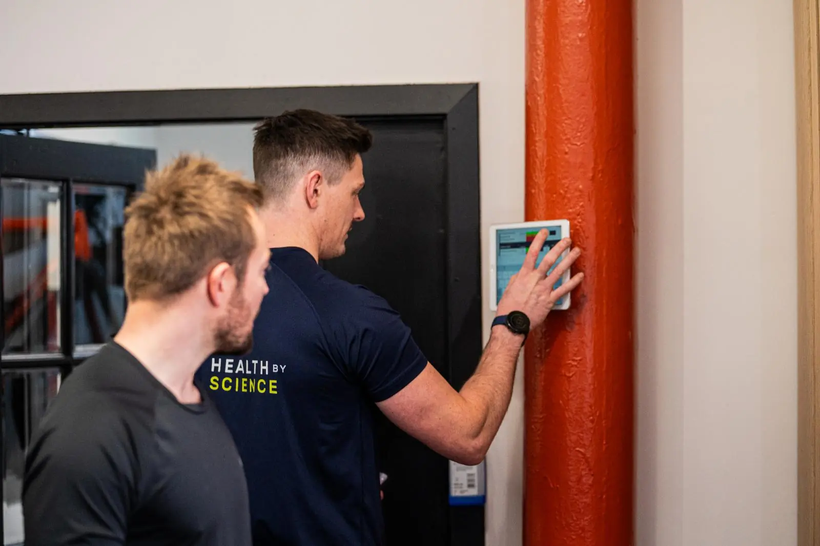 KA2_9359 Digital tracking of patient rehabilitation progress on a clinical interface at our physiotherapy and personal training Edinburgh lab in Leith.