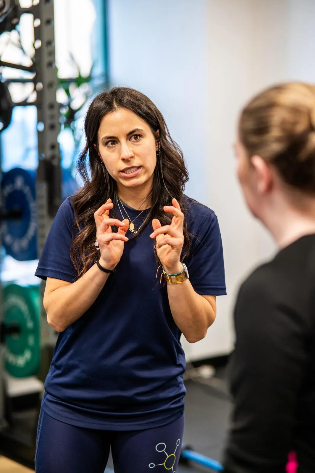 KA2_9528 Detailed clinical instruction during a rehabilitation-focused personal training Edinburgh session at our specialised lab.