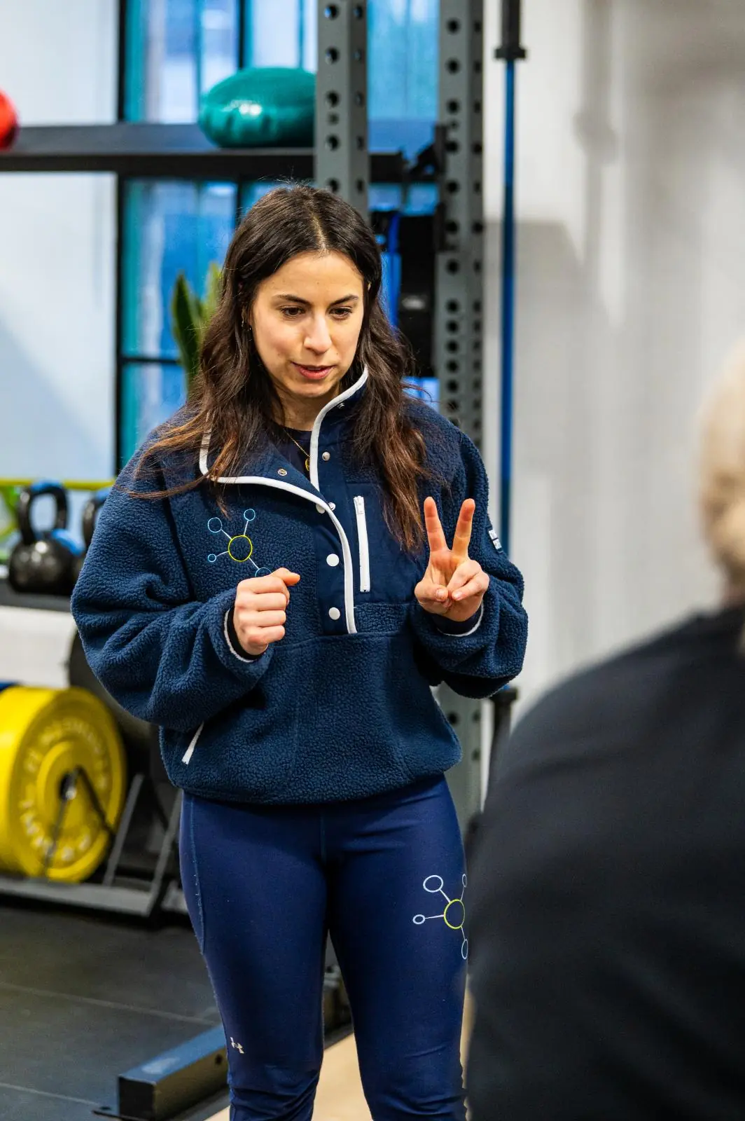 KA2_9685 Specialist providing technical feedback and clinical coaching for personal training Edinburgh clients at our Leith clinic.