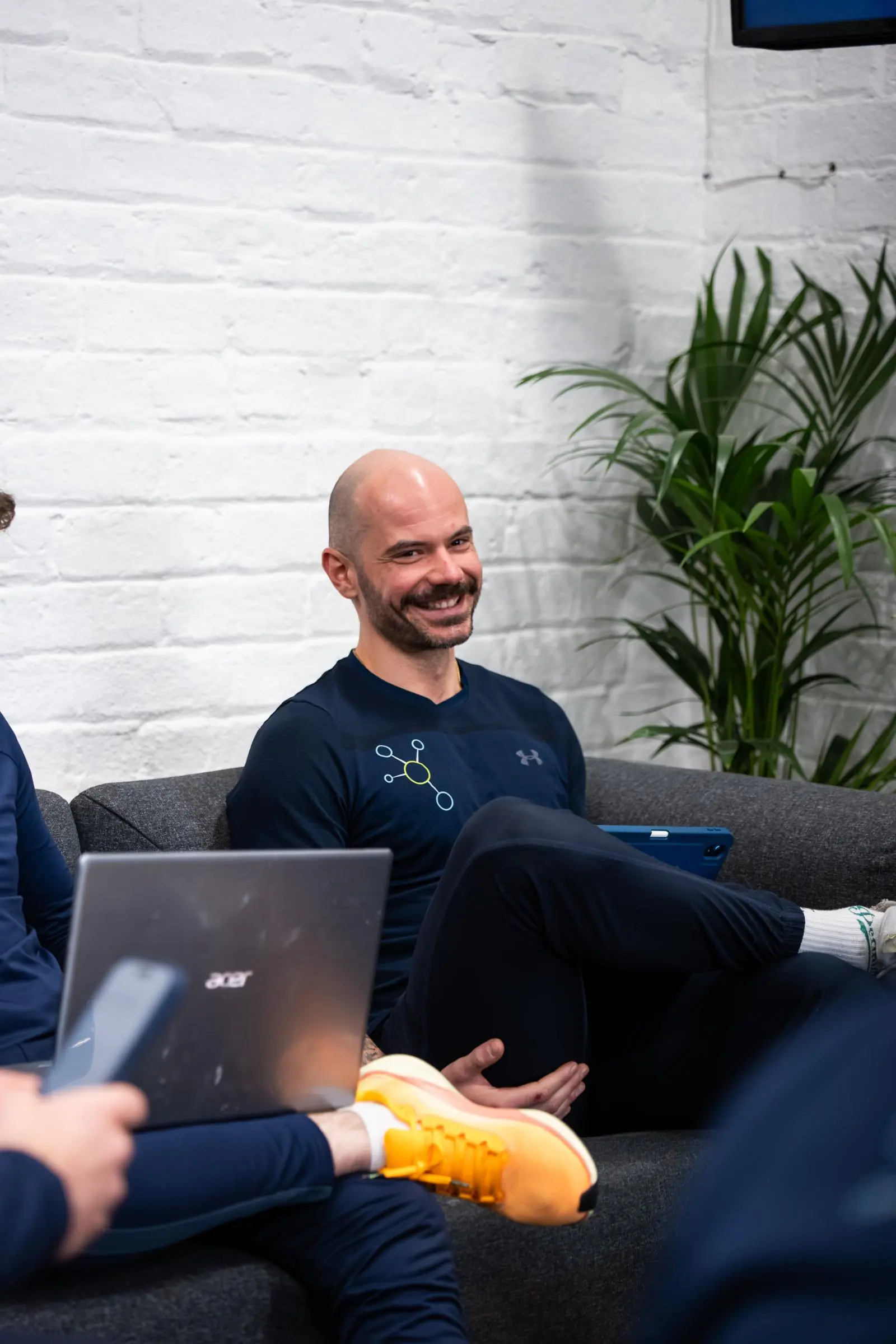 KA3_2182 Portrait of a Health by Science practitioner participating in a clinical peer-review session in Leith.