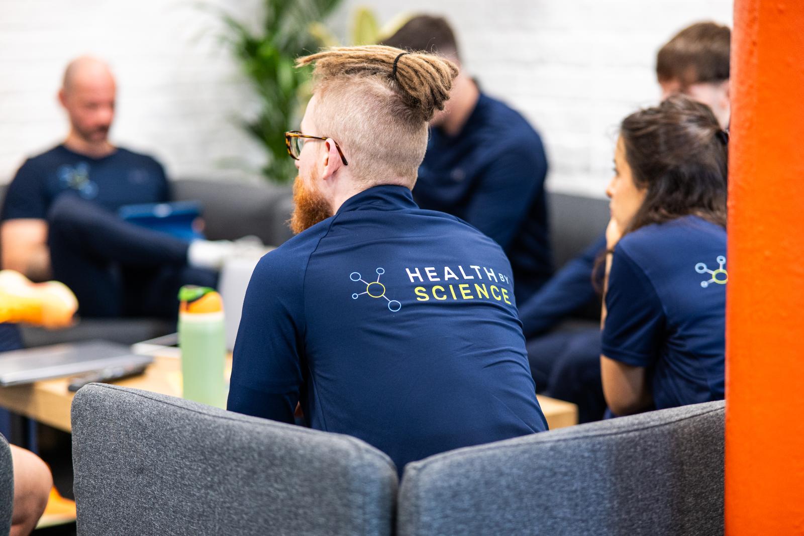 KA3_2386 Multidisciplinary team meeting at Health by Science Leith to coordinate patient care and personal training standards.