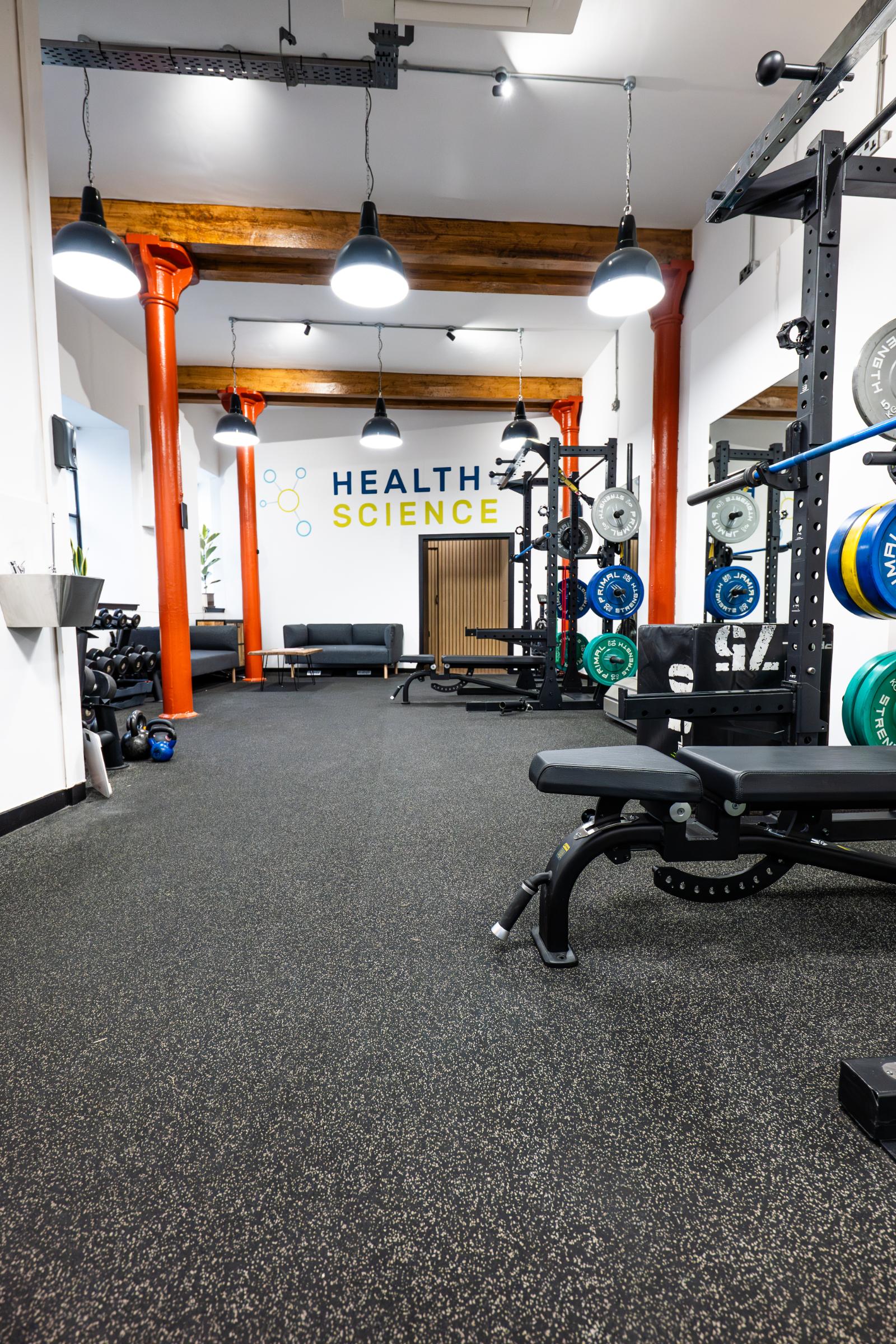 KA3_4547 View of the multidisciplinary clinical space at Health by Science, where science-led personal training meets professional rehabilitation.
