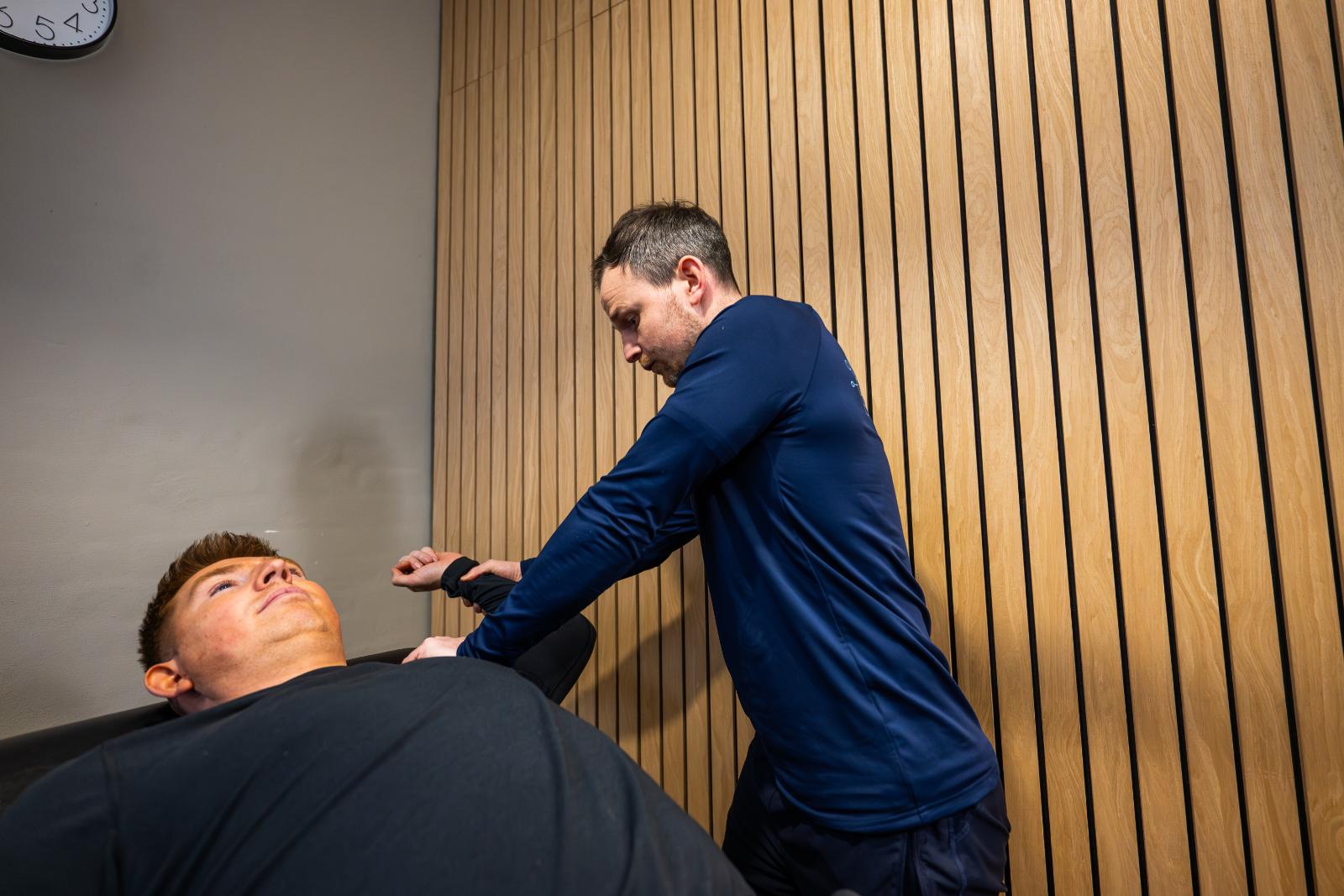 KA3_4760 Clinical assessment of shoulder range of motion and joint stability conducted by a professional Health by Science specialist.